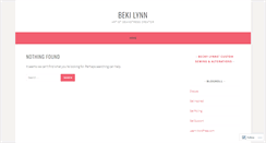 Desktop Screenshot of bekilynn.com
